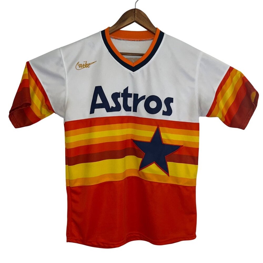 Nike Astros Jose Altuve #27 Retro Baseball Jersey